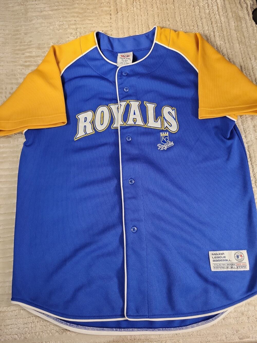 Kansas City Royals Jersey Baseball MLB Youth Size XL 16-18 boys Kids Children